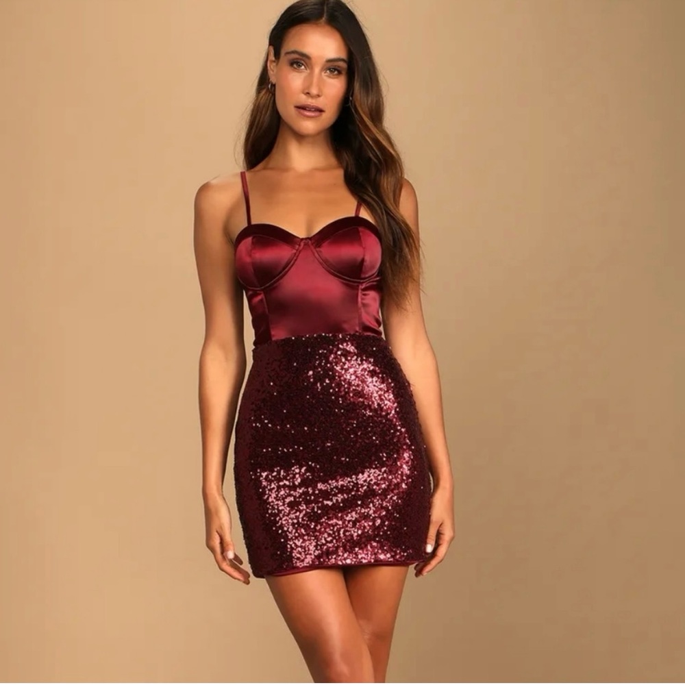 Lulu’s Dance in the Spotlight Sequin Minidress